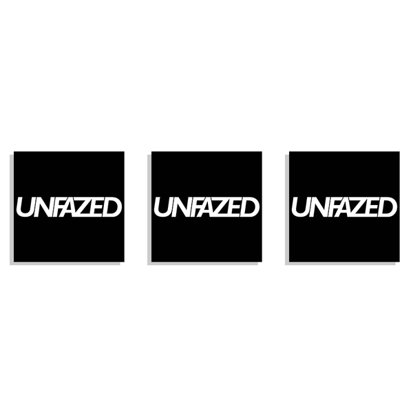 Unfazed - Box Logo Decal